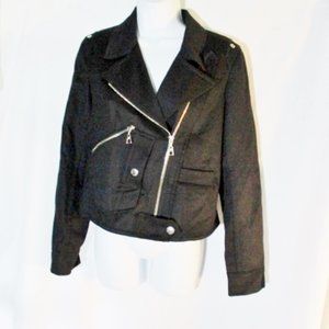 Louis Vuitton Black Cashmere Jacket with Silver Accents